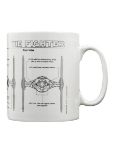 PYRAMID Star Wars Millennium Falcon sketch skodelica