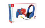 PDP SWITCH 2 & 1 ŽIČNE AIRLITE SLUŠALKE & REMATCH KONTROLER - MARIO BUNDLE