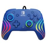 PDP SWITCH 2 & 1 ŽIČNI KONTROLER AFTERGLOW WAVE - MODRE BARVE