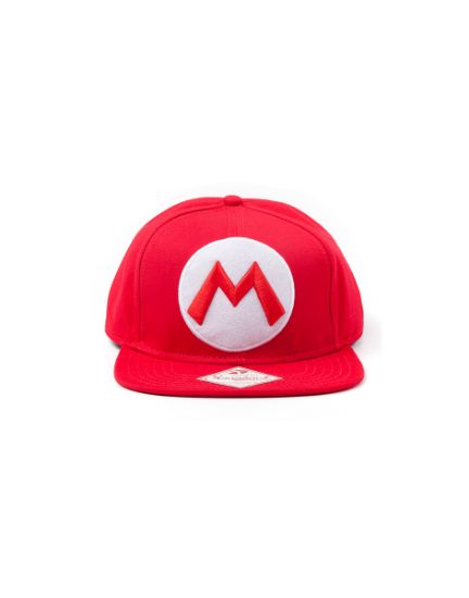 DIFUZED: Super Mario - Mario logo rdeča snapback kapa
