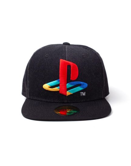 DIFUZED: PlayStation - Logo denim snapback kapa