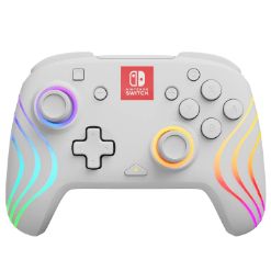 PDP SWITCH 2 & 1 BREZŽIČNI KONTROLER AFTERGLOW WAVE - BELE BARVE
