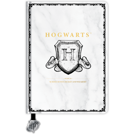 BLUE SKY: Harry Potter - Hogwarts shield A5 chunky zvezek (FSC)