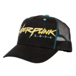 JINX: Cyberpunk 2077 - Cyberpunker črna/modra snapback kapa