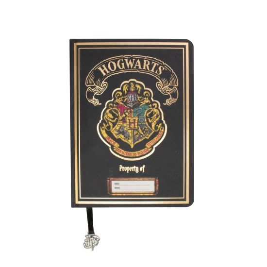BLUE SKY: Harry Potter - črn A5 chunky zvezek