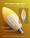 GOVEE RGBWW Smart LED Bulb E14 450LM 2 Pack
