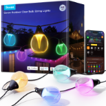GOVEE Outdoor Clear Bulb String Lights - 15m