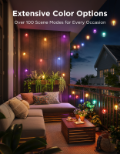 GOVEE Outdoor Clear Bulb String Lights - 15m