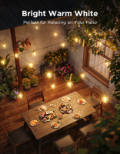 GOVEE Outdoor Clear Bulb String Lights - 15m