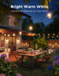 GOVEE Outdoor Clear Bulb String Lights - 15m