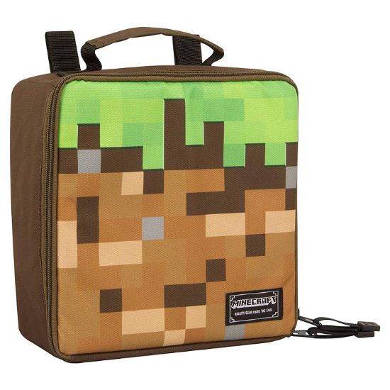 JINX: Minecraft - Dirt Block zelena/rjava škatla za malico