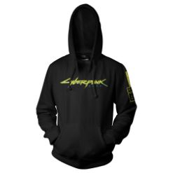 JINX: Cyberpunk 2077 - Logo črn hodie L