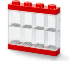 LEGO MINIFIGURE DISPLAY CASE 8 RED