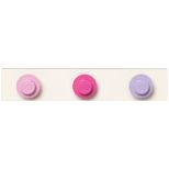 LEGO WALL HANGER RACK PINK - DARKPINK - LILAC STENSKI OBEŠALNIK