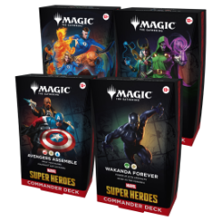 Magic: The Gathering: Marvel Super Heroes – Commander Deck Display (4 Decks)