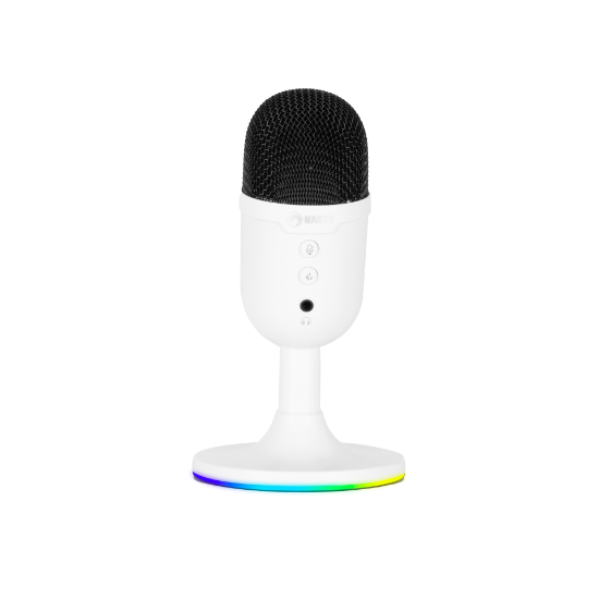 MARVO MIC-06 RGB WH MIKROFON BELE BARVE
