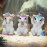 NEMESIS NOW THREE WISE CUTIECORNS figure 9.5CM