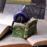 NEMESIS NOW KITTY'S GRIMOIRE (GREEN) 8,2CM figura