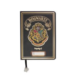 BLUE SKY: Harry Potter - črn A5 chunky zvezek