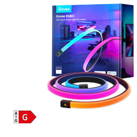 GOVEE RGBIC LED Neon Rope Lights for Desks 3m