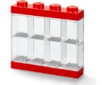 LEGO MINIFIGURE DISPLAY CASE 8 RED