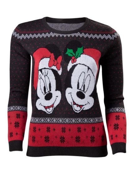 DIFUZED: Disney - Mickey & Minnie Christmas ženski pulover XS