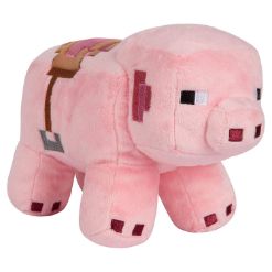 JINX: Minecraft - Adventure Saddled Pig roza plišasta igrača