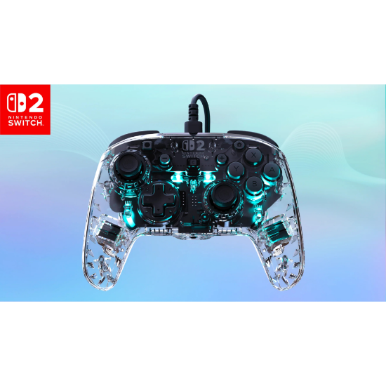 TURTLE BEACH SWITCH 2 AFTERGLOW ŽIČNI KONTROLER TRANSPARENT