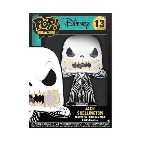 FUNKO POP PIN: DISNEY - NIGHTMARE BEFORE CHRISTMAS - JACK SKELLINGTON