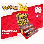 POKEMON - ustvarjalni kovček za risanje in barvanje – 52-delni
