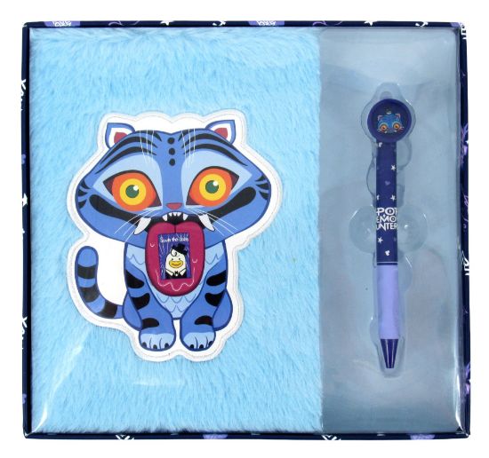 K-POP DEMON HUNTERS - STATIONERY SET A5 PLUSH NOTEBOOK WITH ERASABLE PEN