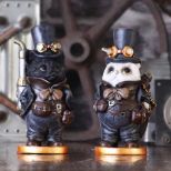 NEMESIS NOW STEAMSMITH'S CAT 19,5CM figura
