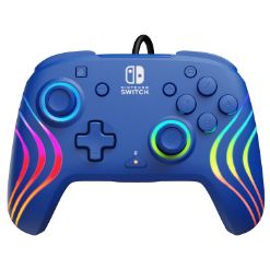 PDP SWITCH 2 & 1 ŽIČNI KONTROLER AFTERGLOW WAVE - MODRE BARVE