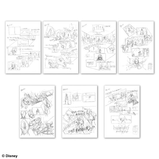 KINGDOM HEARTS POSTCARD SET B ILLUSTRATED BY TETSUYA NOMURA razglednice