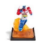 NOBLE COLLECTION - TRANSFORMERS - OPTIMUS PRIME DIORAMA