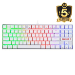 REDRAGON K552 KUMARA RGB GAMING MEHANSKA ŽIČNA TIPKOVNICA BELA - RDEČA STIKALA