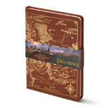 NOBLE COLLECTION - LORD OF THE RINGS - MAP OF MIDDLE EARTH beležka