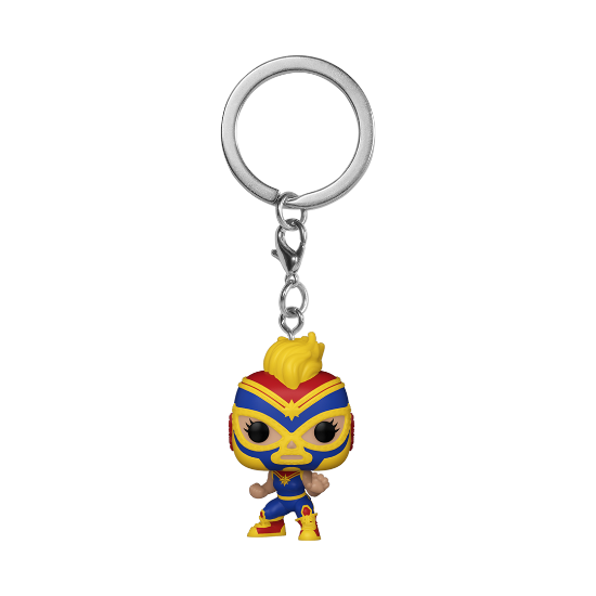 FUNKO POCKET POP KEYCHAIN Marvel Lucha Libre Captain Marvel obesek