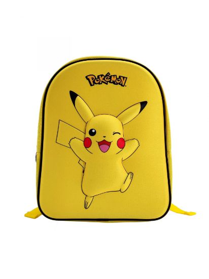 POKEMON - PIKACHU - JUNIOR nahrbtnik EVA 3D 32 cm - rumene barve