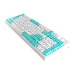 MARVO KG972W RGB brezžična mehanska tipkovnica belo-modre barve