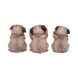 NEMESIS NOW Three wise pugs figurica