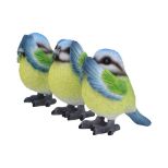 NEMESIS NOW THREE WISE BLUE TITS figure 8CM