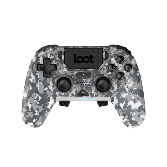 LOOT BREZŽIČNI KONTROLE ZA PS4/SWITCH/PC/MOBILE - SIVA MASKIRNA BARVA