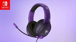 TURTLE BEACH NINTENDO SWITCH 2 AIRLITE FIT ŽIČNE SLUŠALKE VIJOLIČNE BARVE