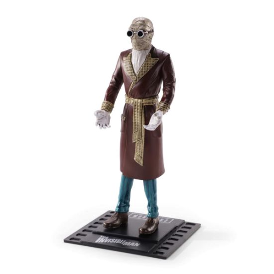 NOBLE COLLECTION Bendyfig Universal monsters Invisible man figurica