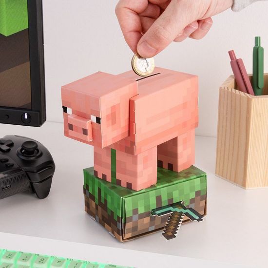 PALADONE Minecraft pig build your own hranilnik