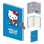 PYRAMID HELLO KITTY A5 PREMIUM beležnica s ključavnico