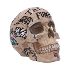 NEMESIS NOW Bone Tattoo Fund hranilnik