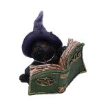 NEMESIS NOW KITTY'S GRIMOIRE (GREEN) 8,2CM figura