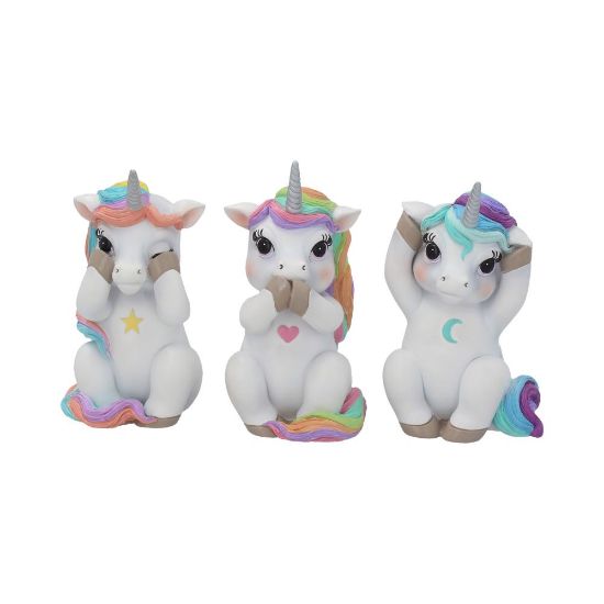 NEMESIS NOW THREE WISE CUTIECORNS figure 9.5CM